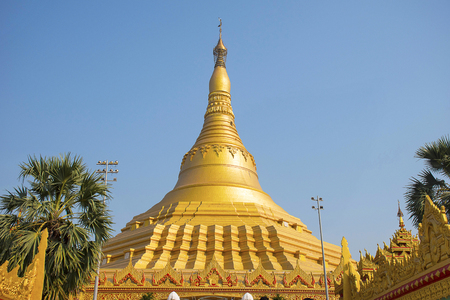 The Global Vipassana Pagoda. Meditation Hall near Gorai, North-west of Mumbai, India. の写真素材