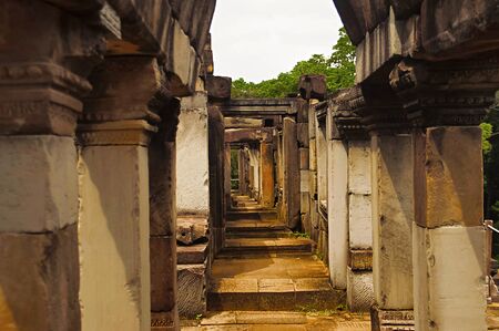 Upper and third gallery of Baphuon temple. Angkor, Cambodiaの写真素材