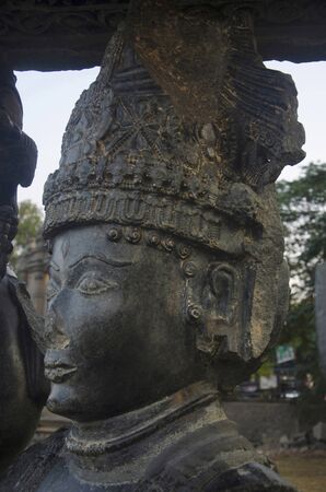Carved figure, Temple complex, Warangal fort, Warangal Telangana India