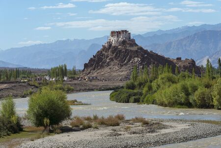 Stakna Monastery or Stakna Gompa at Ladakh, Jammu and Kashmir, Indiaの写真素材