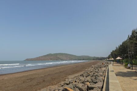 Diveagar Beach in Raigad District of Maharashtra, Indiaの写真素材