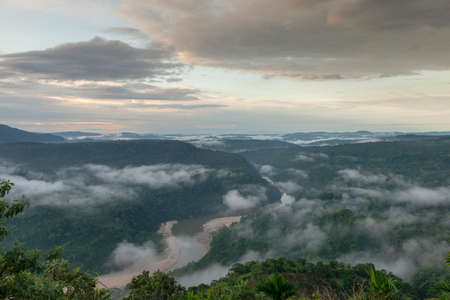 View of clouds and mountaina at Garo Hills, Meghalaya, India