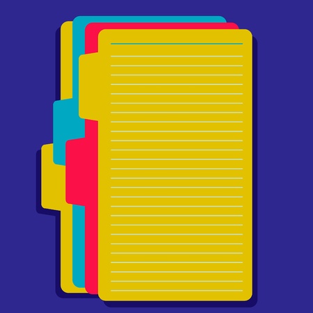 Copy-book with  bookmarks lying on background templateのイラスト素材