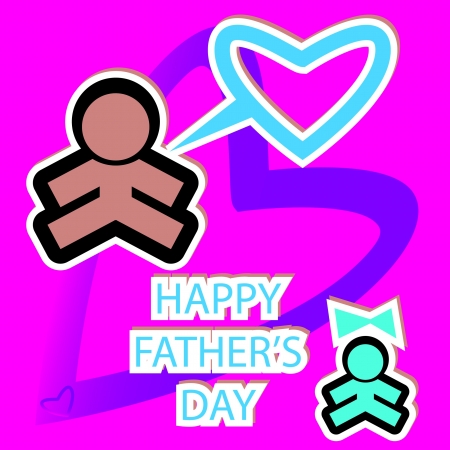 Father's Day card のイラスト素材