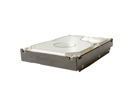 Storage device Hard disk drive on white background