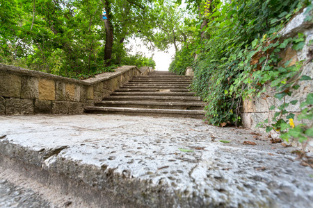 stairs to the street of the city of Varna