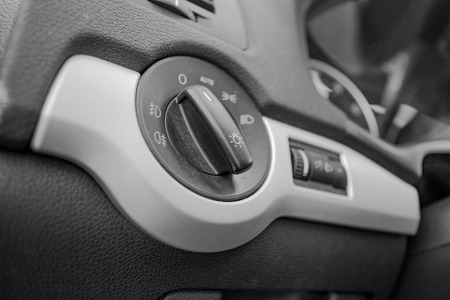 Different fragments of the car interiorの写真素材