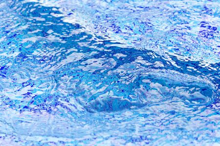 Blue pool water