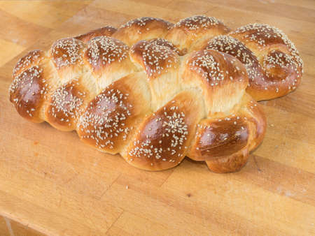 homemade round bread on a board