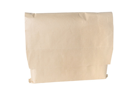 paper packaging on a white backgroundの写真素材