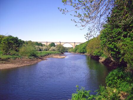 Victoria Viaduct at Washington near Sunderlandの写真素材
