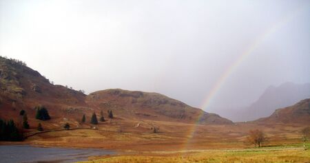 Rainbow at Blea Tarnの写真素材