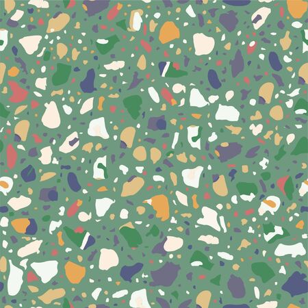 Terrazzo flooring vector seamless pattern.のイラスト素材