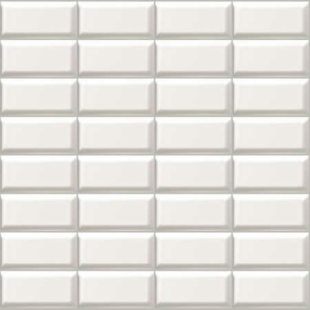 3d realistic vector isolated icon illustration of white bathroom tiles.のイラスト素材