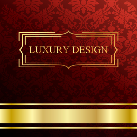 Vintage background, luxury ornamental pattern template for designのイラスト素材