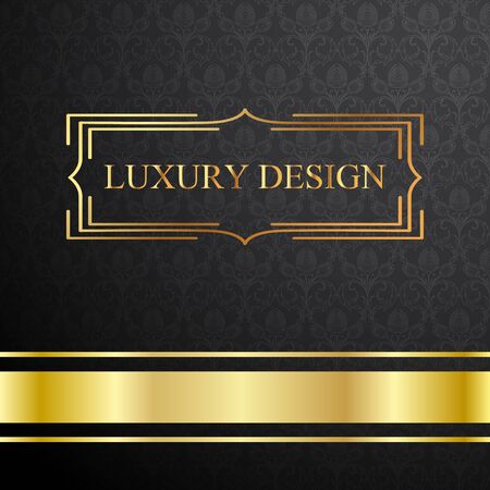 Royal template with ornate background and goldenのイラスト素材