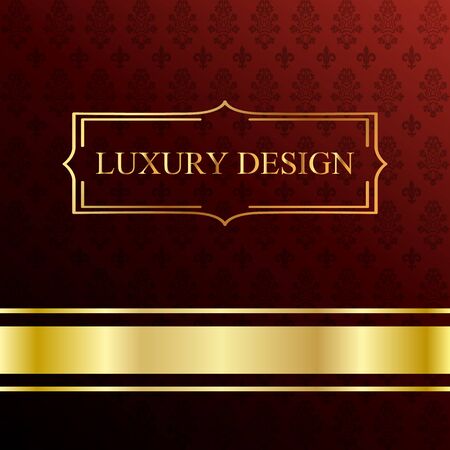 Red and gold luxury backgroundのイラスト素材