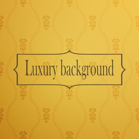 Vintage background, antique, golden ornament, luxury ornamental pattern template for designのイラスト素材