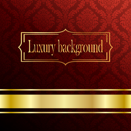 Vintage background, luxury ornamental pattern template for designのイラスト素材