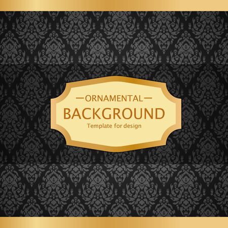 Vector luxury vintage background. Perfect as invitation or announcement.のイラスト素材