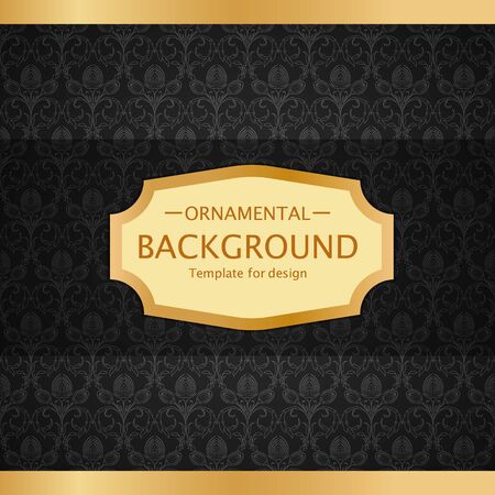 Vector luxury vintage background. Perfect as invitation or announcement.のイラスト素材