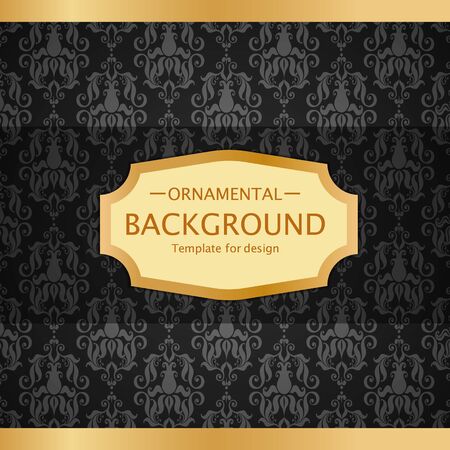 Vector luxury vintage background. Perfect as invitation or announcement.のイラスト素材