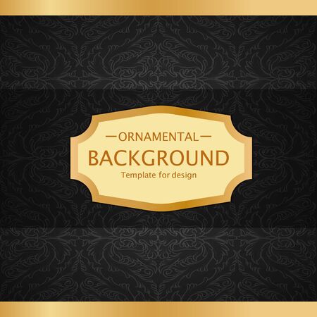 Vector luxury vintage background. Perfect as invitation or announcement.のイラスト素材