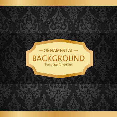 Vector luxury vintage background. Perfect as invitation or announcement.のイラスト素材