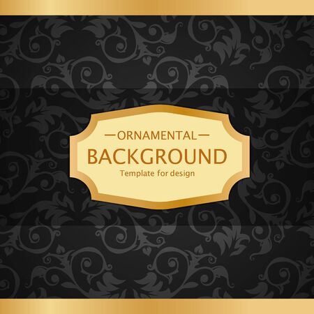 Vector luxury vintage background. Perfect as invitation or announcement.のイラスト素材