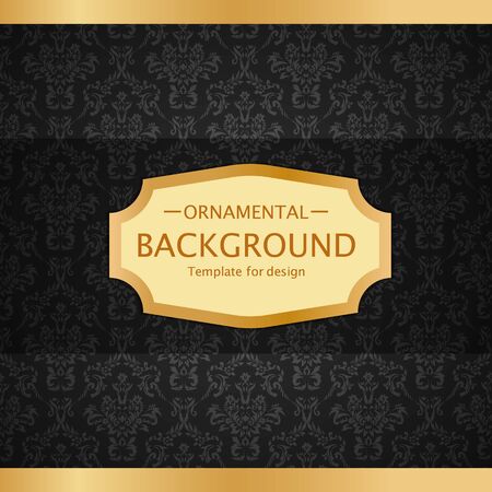 Vector luxury vintage background. Perfect as invitation or announcement.のイラスト素材