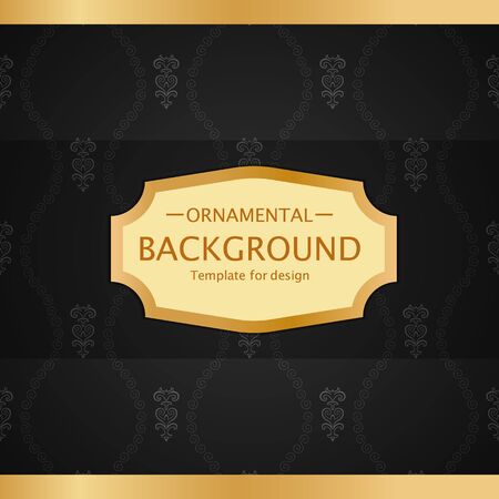 Vector luxury vintage background. Perfect as invitation or announcement.のイラスト素材