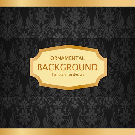 Vector luxury vintage background. Perfect as invitation or announcement.のイラスト素材