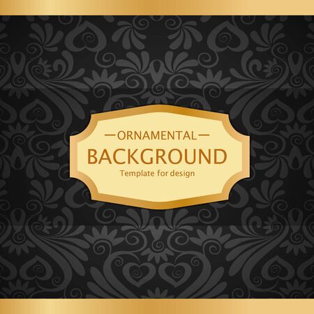 Vector luxury vintage background. Perfect as invitation or announcement.のイラスト素材