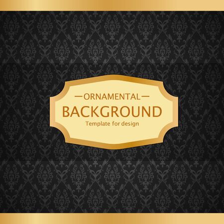 luxury vintage background. Perfect as invitation or announcement.のイラスト素材
