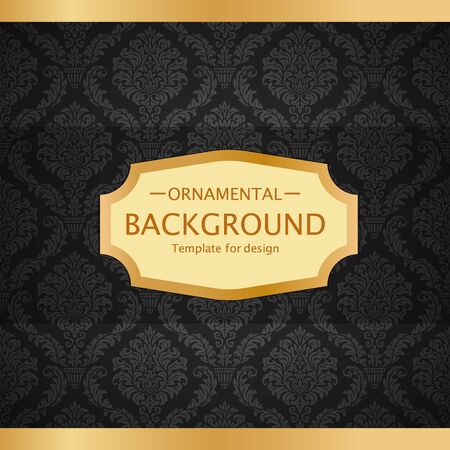luxury vintage background. Perfect as invitation or announcement.のイラスト素材