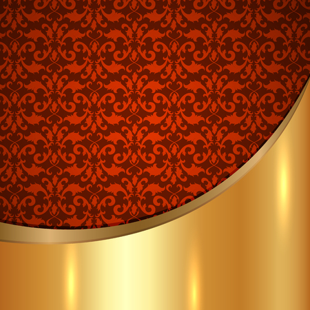A luxury vintage vector card. Background with beautiful ornamentsのイラスト素材