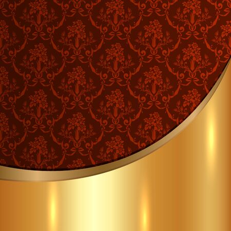A luxury vintage vector card. Background with beautiful ornamentsのイラスト素材