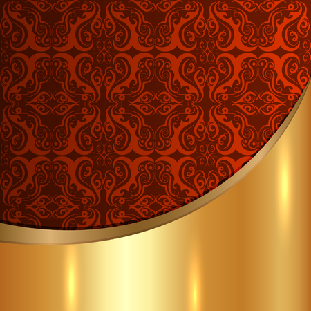 A luxury vintage vector card. Background with beautiful ornamentsのイラスト素材
