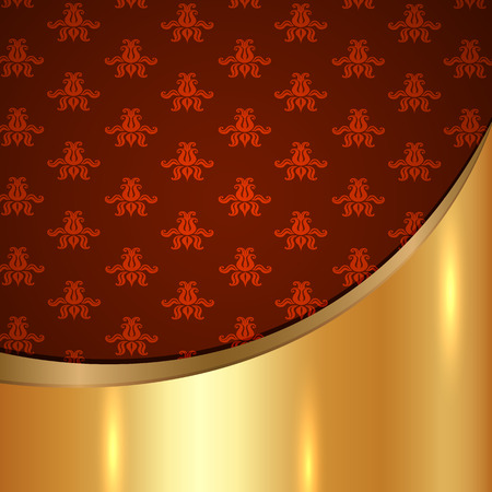 A luxury vintage vector card. Background with beautiful ornamentsのイラスト素材