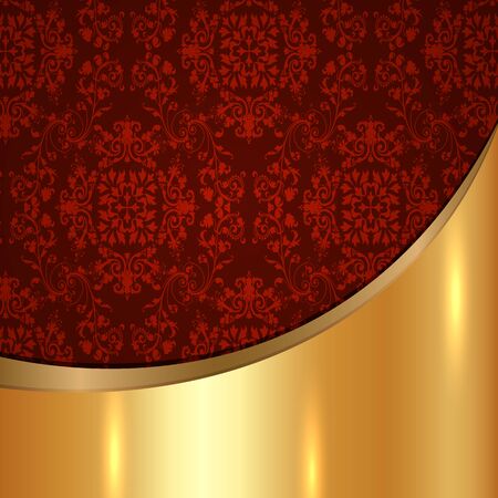 A luxury vintage vector card. Background with beautiful ornamentsのイラスト素材