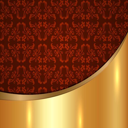 Vector luxury vintage golden background. Perfect as invitation or announcement.のイラスト素材