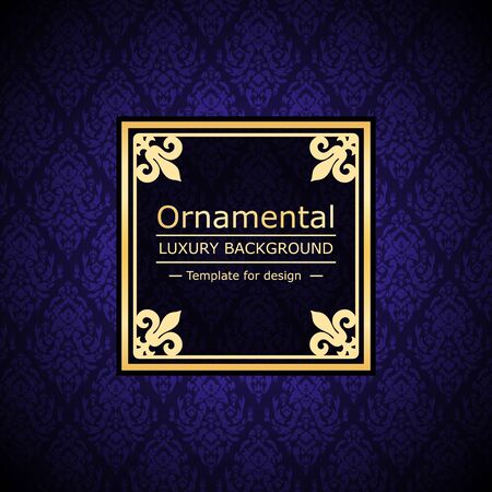 Retro color luxury vintage background. Template for designのイラスト素材