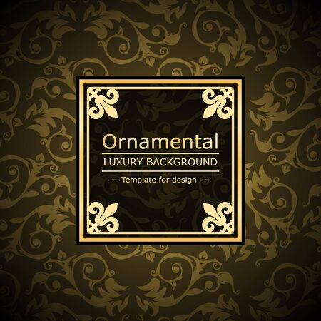 Retro color luxury vintage background. Template for designのイラスト素材