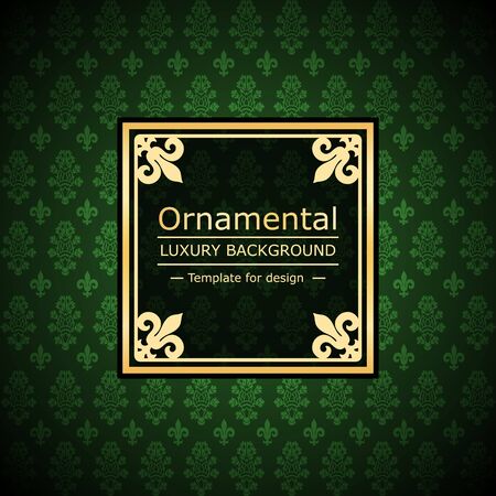 Retro color luxury vintage background. Template for designのイラスト素材
