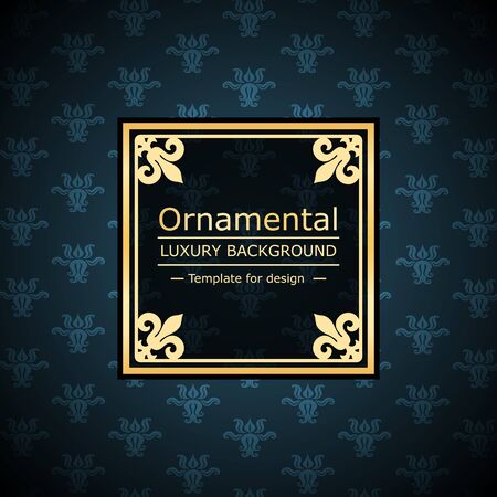 Retro color luxury vintage background. Template for designのイラスト素材