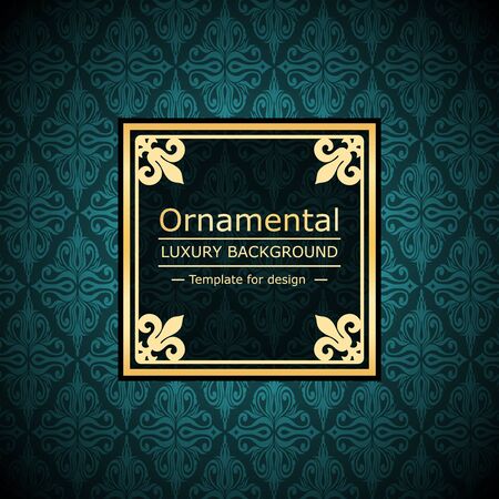 Retro color luxury vintage background. Template for designのイラスト素材