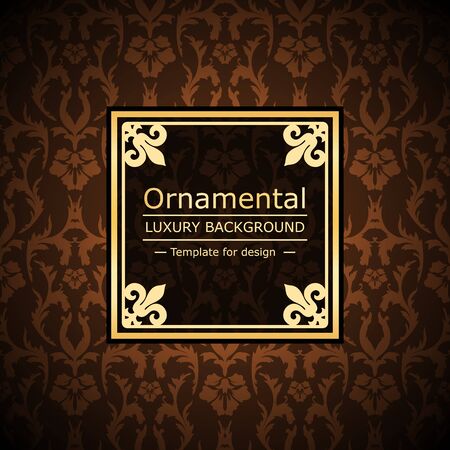 Retro color luxury vintage background. Template for designのイラスト素材