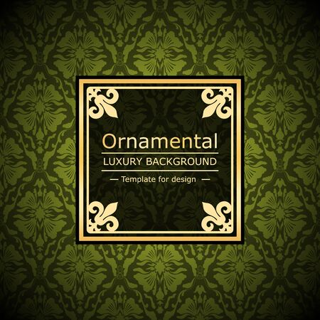 Retro color luxury vintage background. Template for designのイラスト素材