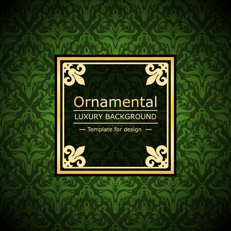Retro color luxury vintage background. Template for designのイラスト素材