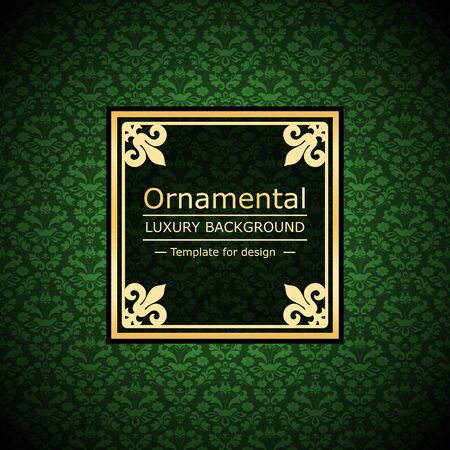 Retro color luxury vintage background. Template for designのイラスト素材